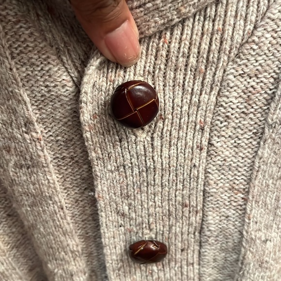 Jos. A Bank executive collection button up cardigan, sweater, size large. - Picture 3 of 5